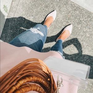 Rothy’s “The Point” in Petal Pink